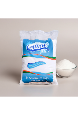 Elmas Tuz İnce Taneli İri Salamura Tuzu 3 KG