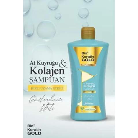 Bio Keratin Gold At Kuyruğu Kolajen Şampuan 700 ml.