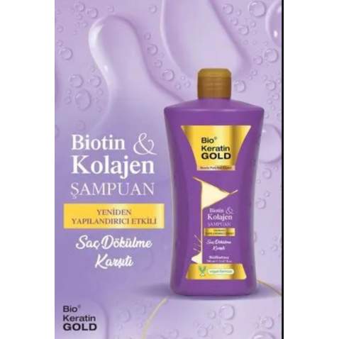 Bio Keratin Gold Biotin Kolajen Şampuan 700 ml.