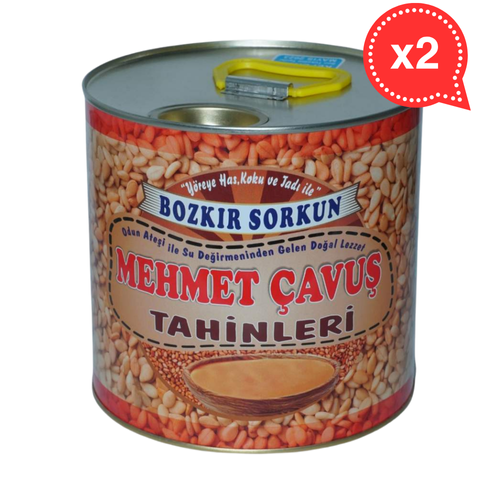 Mehmet Çavuş Kepekli Bozkır Tahini Teneke Kutu Net 1800 gr