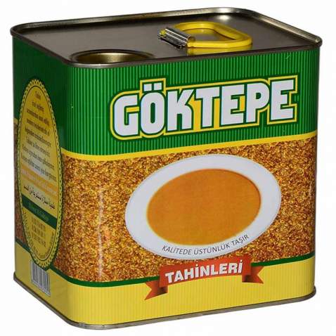 Göktepe Kepeksiz Bozkır Tahini Teneke 2 Kg Net:1750 gr.