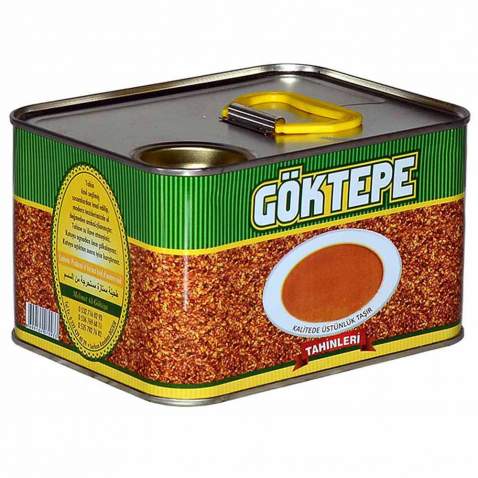 Göktepe Kepekli Bozkır Tahini Teneke 1 Kg Net:800 gr.