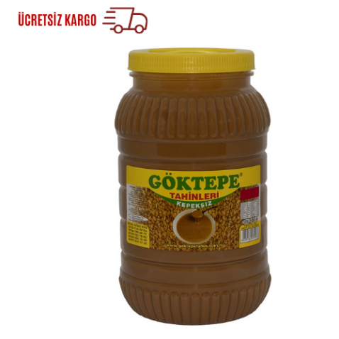 Göktepe Kepeksiz Bozkır Tahini Plastik Kutu 3 Kg Net:2870 gr.