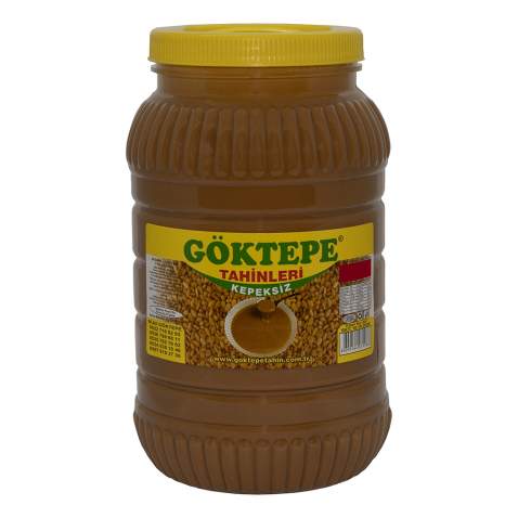 Göktepe Kepeksiz Bozkır Tahini Plastik Kutu 3 Kg Net:2870 gr.