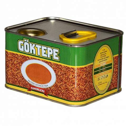 Göktepe Kepeksiz Bozkır Tahini Teneke 1 Kg Net:800 gr.