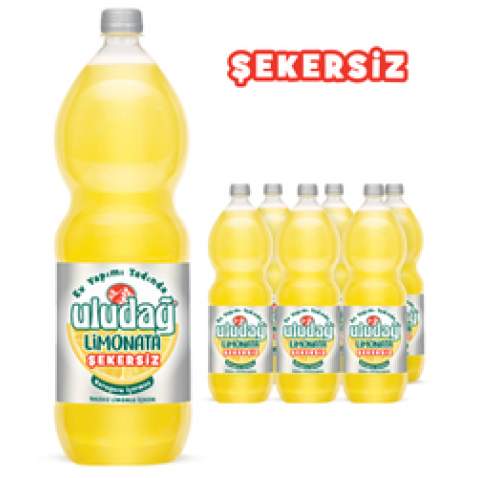 Uludağ Limonata Şekersiz 6'lı paket 2 Lt.