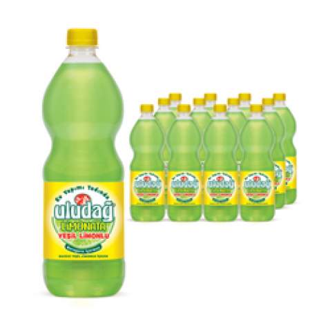 Uludağ Limonata Yeşil Limonlu 12' li Pet 1 LT.